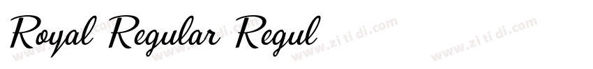 Royal Regular Regul字体转换